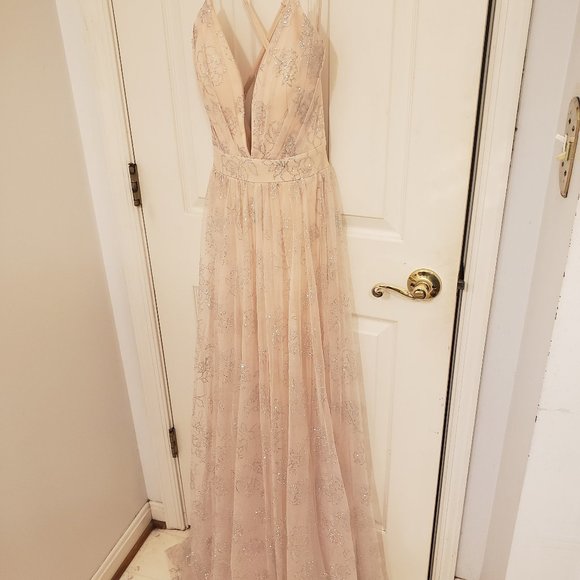 Blush-Colored Gown - Picture 1 of 8